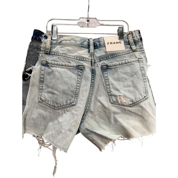FRAME Relaxed Short Reverse Side Talia Combo - Size 25 - NWT - Picture 6 of 7